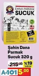 ŞAHİN DANA PARMAK SUCUK 320G ŞAHİN DANA PARMAK SUCUK 320G